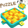 Dog Puzzle Toy Mental Stimulation - Level 3 in 1 Dogs Food Feeder Puzzle, Dog Treat Puzzle Feeder (Advanced-Blue Board)