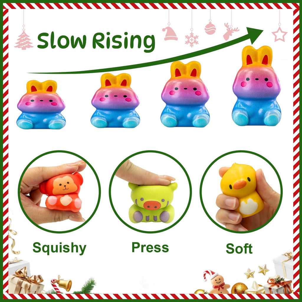 Govetom 2025 Christmas Advent Calendar 24 Days Slow Rising Multi-color