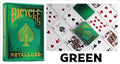 Bicycle Metalluxe Playing Cards – Luxury Foil Rider Back (Red, Blue, Green, Gold, Silver, & Orange)