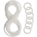 Chew Necklaces for Sensory Kids, 12 Pcs Clear Coil Chewy Necklaces Stretchy Bracelet for Boys Girls with Autism ADHD SPD,Oral Motor Chewable Necklace Reduce Anxiety and Fidgeting Stress