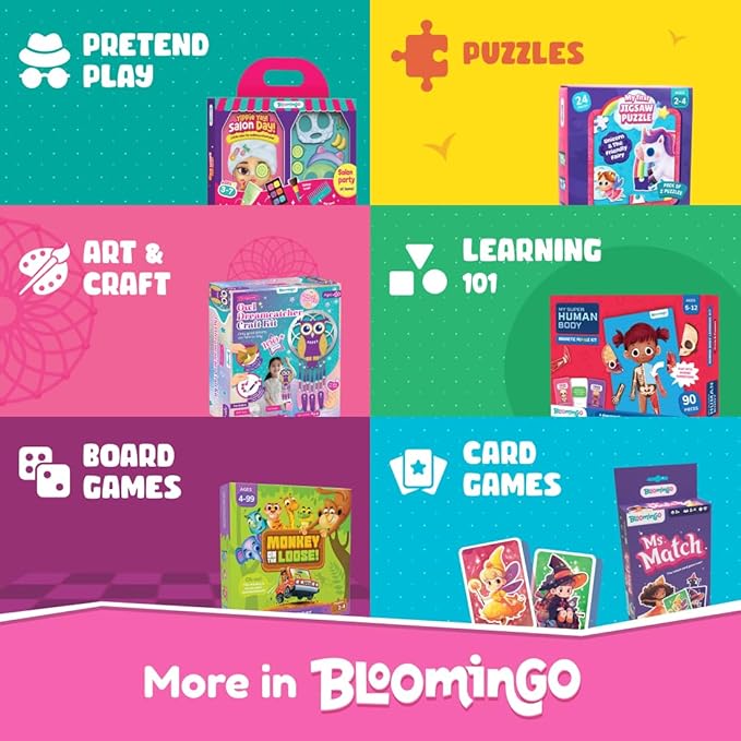 Bloomingo Gobble Till You Wobble: Fun Card Game for Kids & Adults; Perfect for Family Gatherings & Travel; Ages 6+; Blue