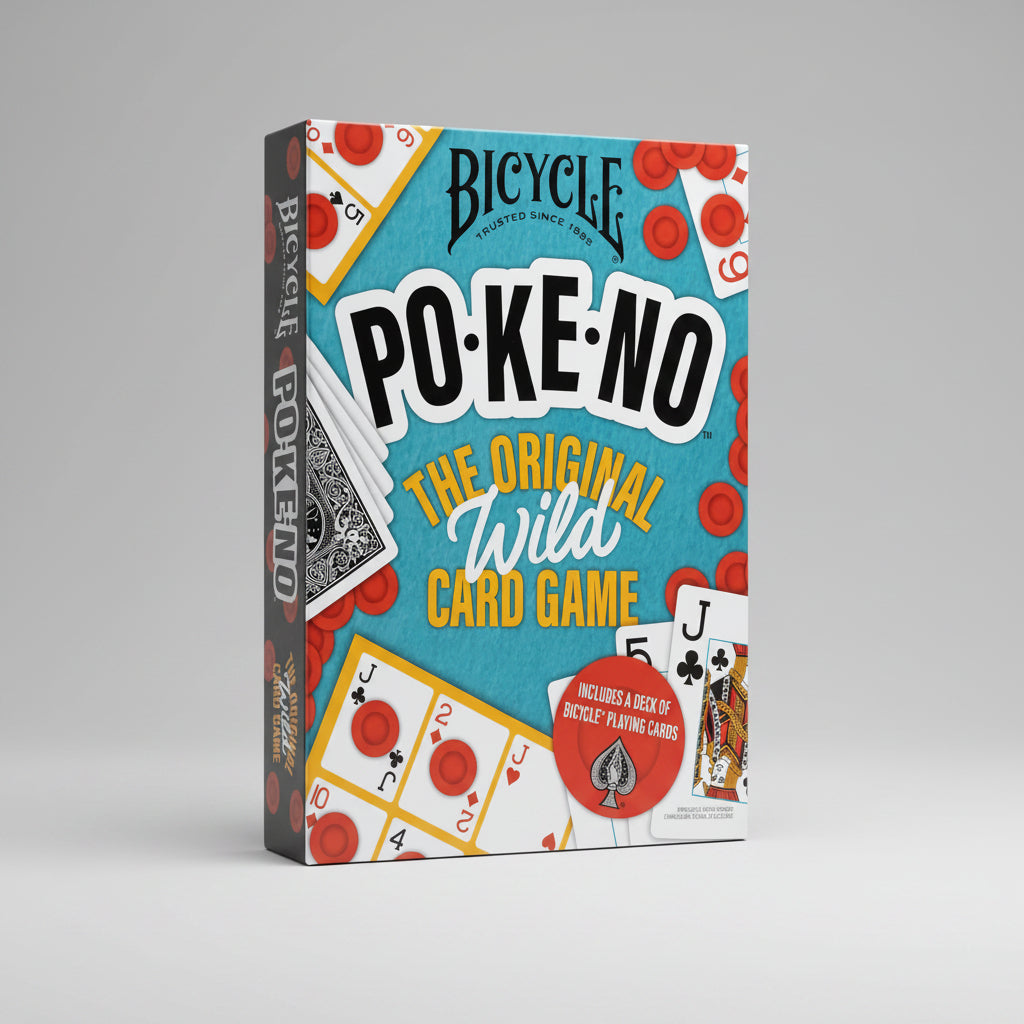 Bicycle PO-KE-NO Original Card Game – 12 Boards, 200 Chips & Deck
