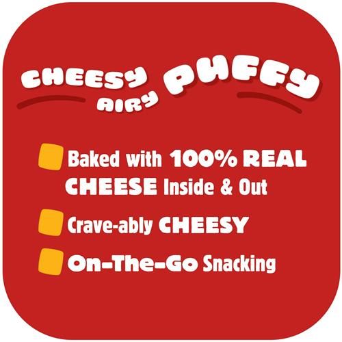Cheez-It Puffd Cheesy Baked Snacks, Puffed Snack Crackers, Lunch Snacks, Cheese Pizza, 5.75Oz Bag (1 Bag)