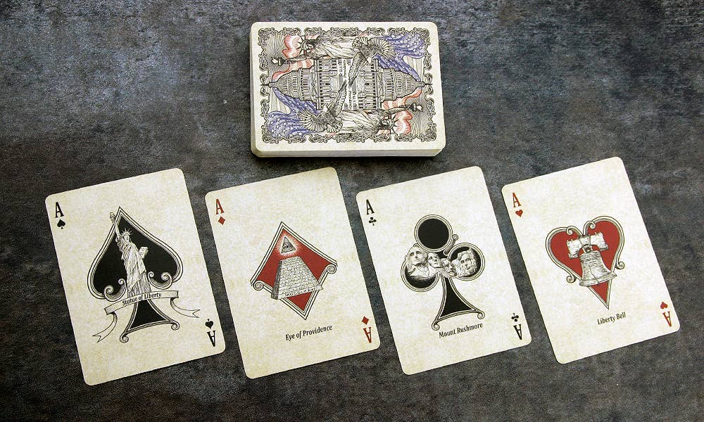 Bicycle US Presidents Playing Cards (Blue) - DNC Collector Deck