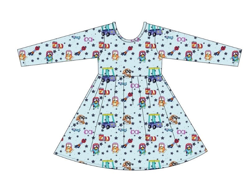 The Grannies: Long Sleeve Skater Dress