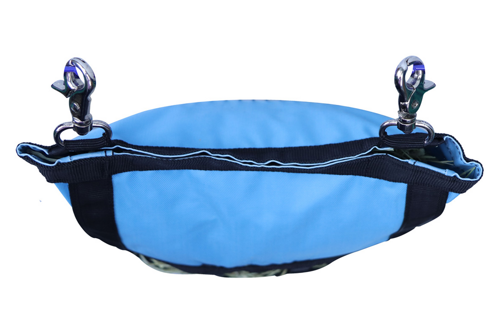 CuteNFuzzy Rabbit & Guinea Pig Hay Bag Feeder with Super Tough Bottom® Design | 25 Feeding Openings | Large 15" x 11" x 3" Hanging Hay Feeder | Less Waste, Cleaner Cage | Made in USA Design