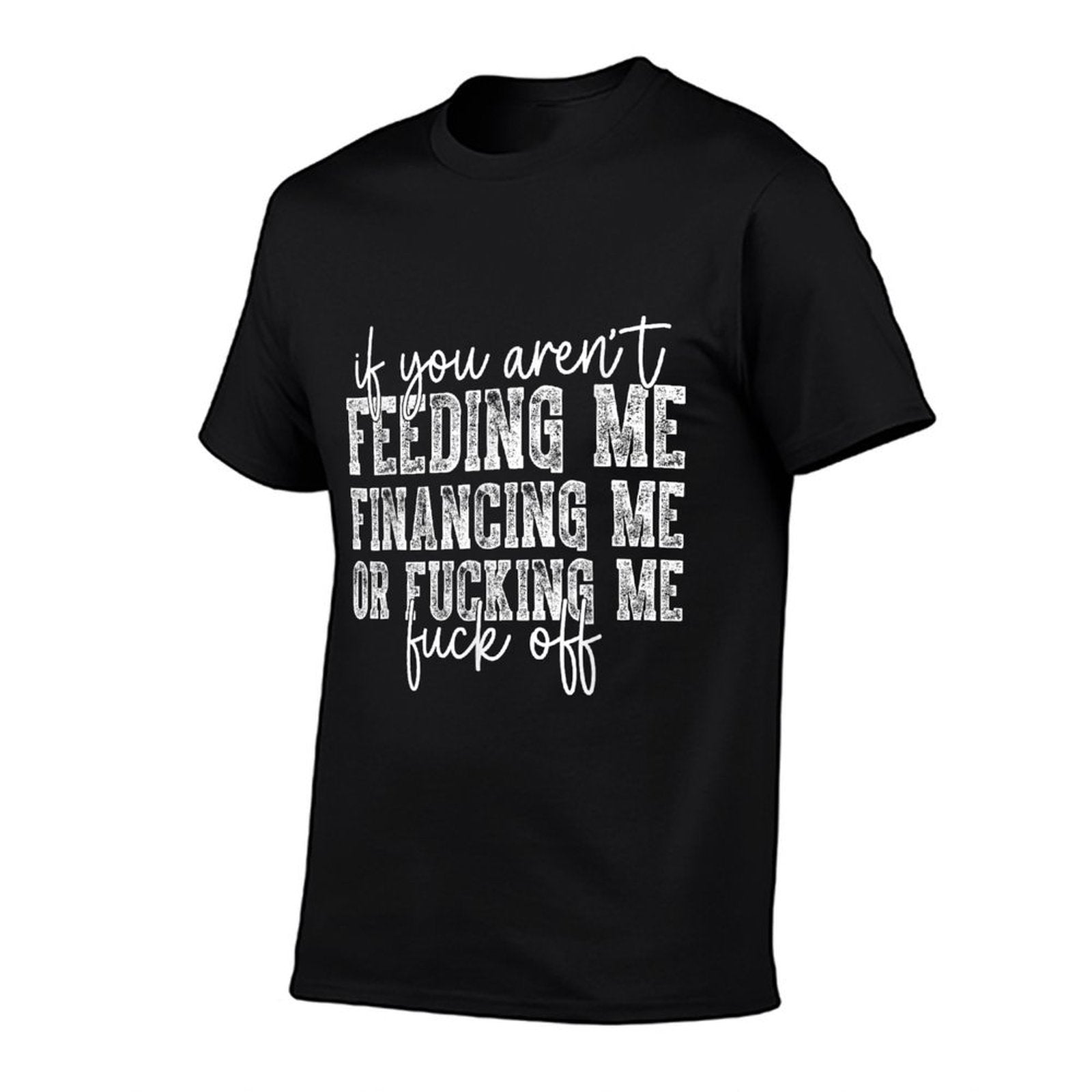 If You Arent Feeding Financing Or Fucking Me Funny Saying  High-quality Stitching T-Shirt