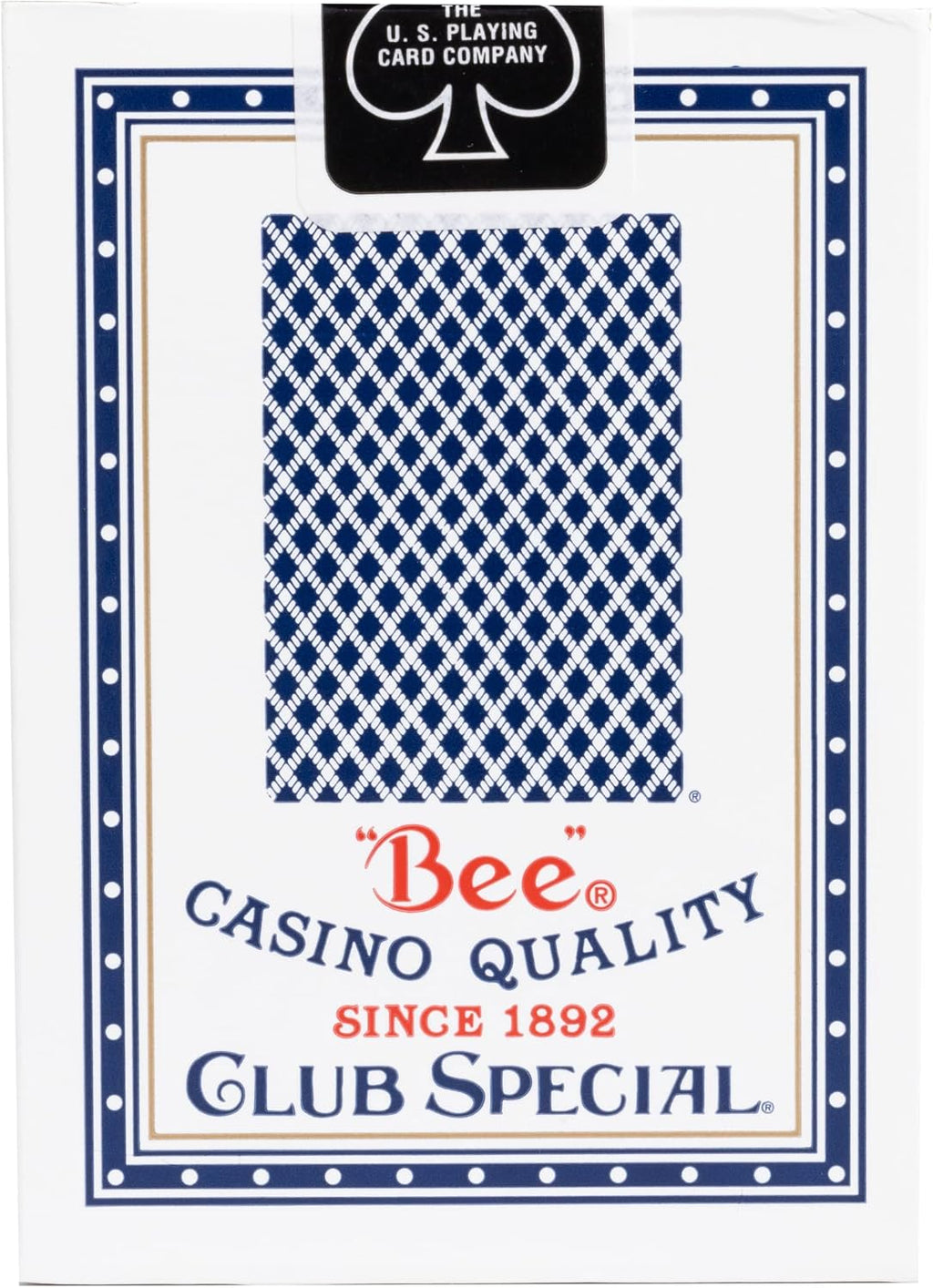 Bee Standard Index – Individual Deck (Poker Size, Red or Blue) – Casino Quality