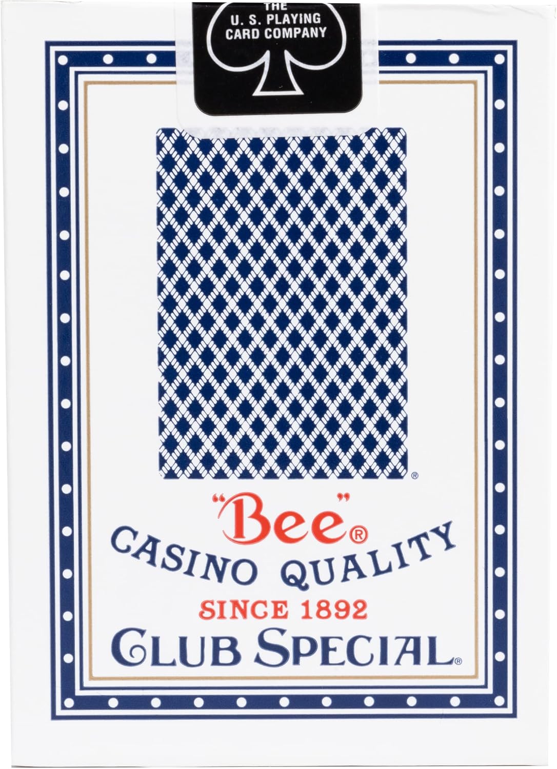 Bee Standard Index – Individual Deck (Poker Size, Red or Blue) – Casino Quality