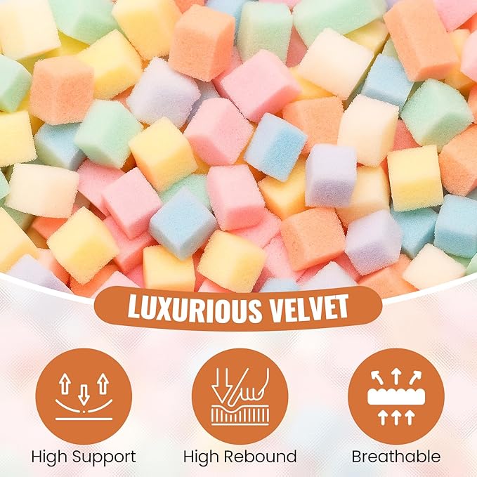 4FT Bean Bag Chair: Bean Bag with Velvet Cover, Fluffy and Comfy Bean Bag Chairs for Adults and Kids, Bean Bag Sofa Filled with High-Density Sponge for Gaming (Black)