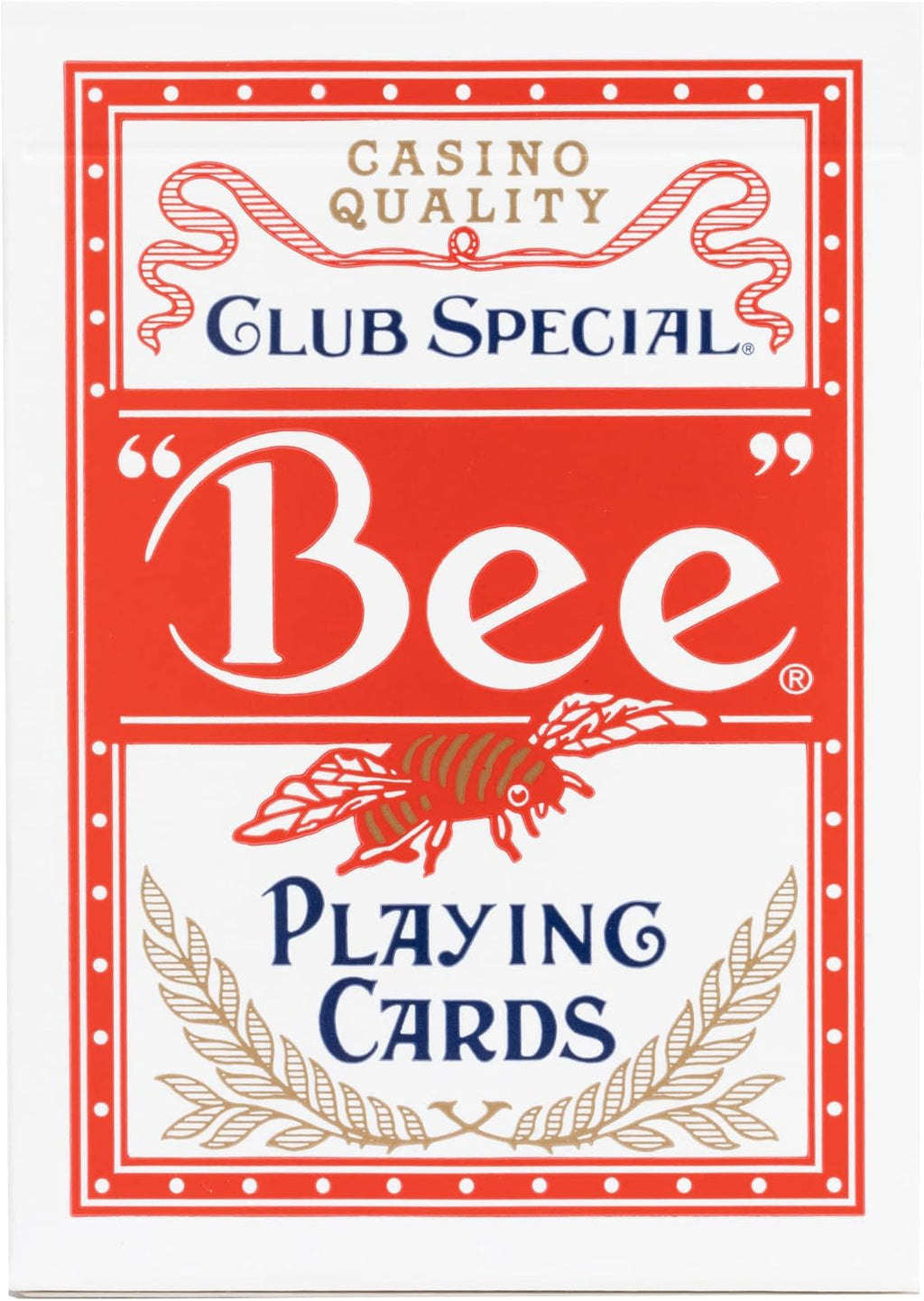 Bee Standard Index – Individual Deck (Poker Size, Red or Blue) – Casino Quality