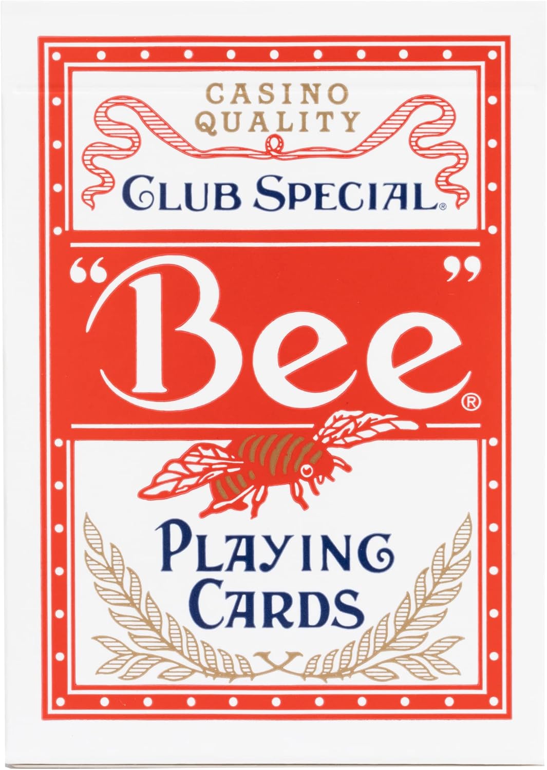 Bee Standard Index – Individual Deck (Poker Size, Red or Blue) – Casino Quality