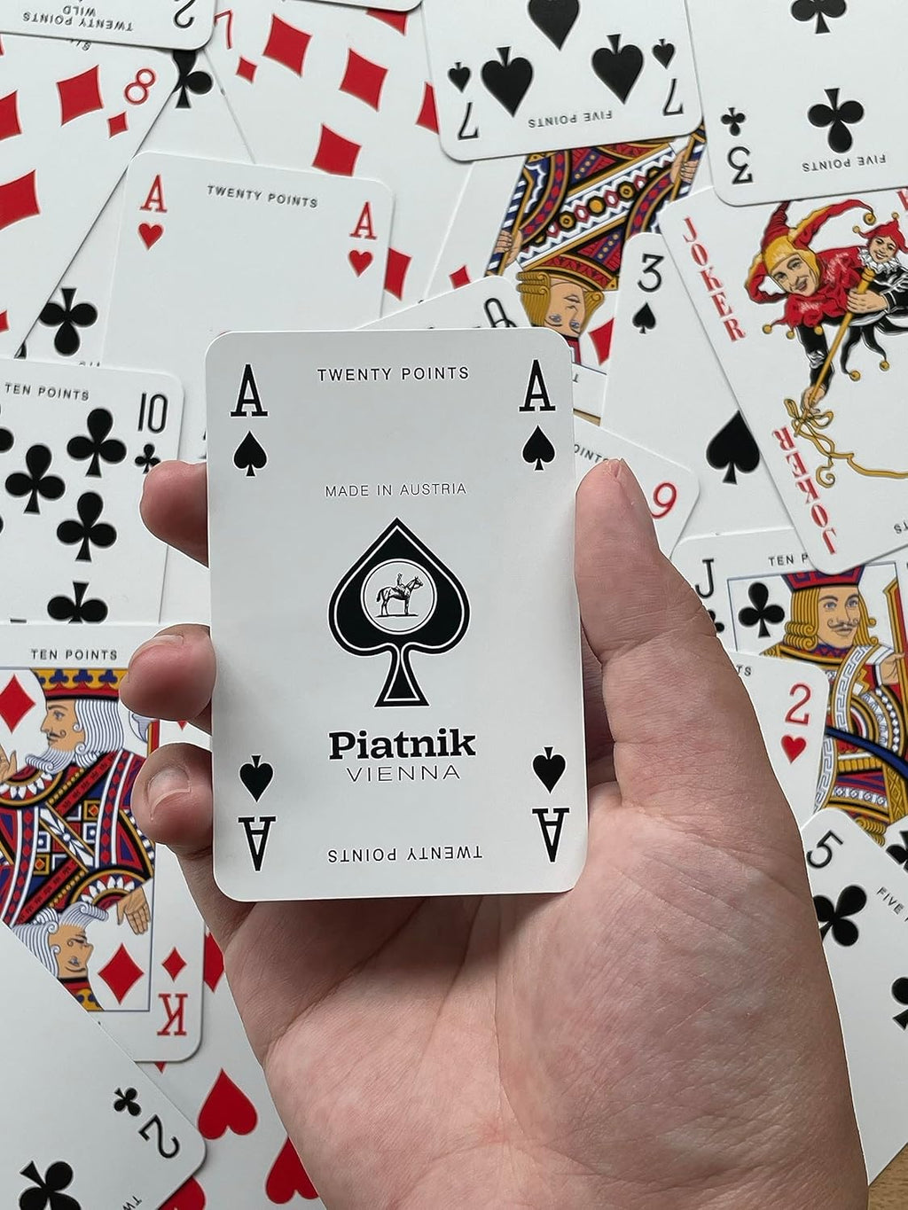 Piatnik Canasta Double Deck Set – Bridge Size with Point Values