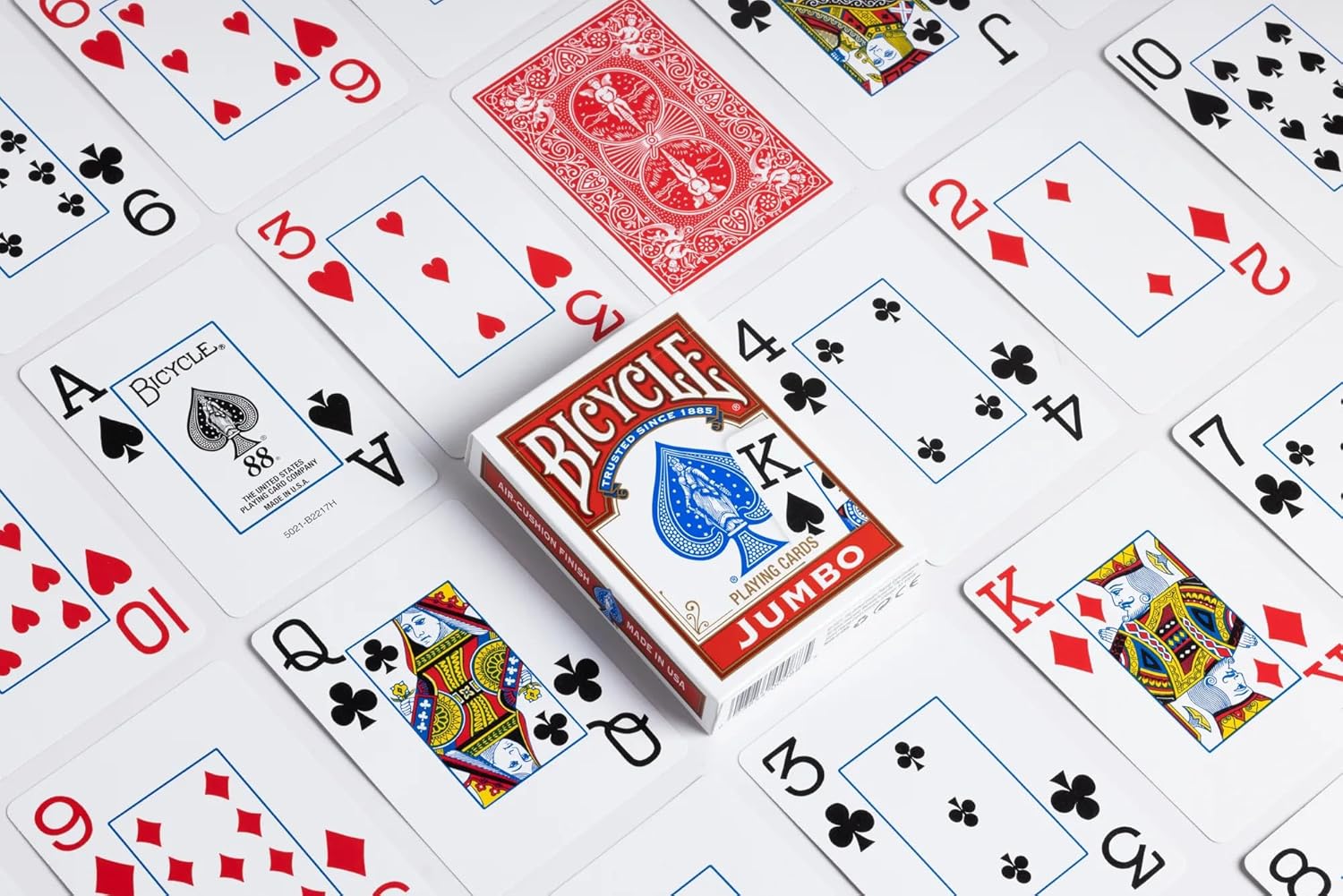Bicycle Playing Cards – Rider Back – Red or Blue Deck – Jumbo Index