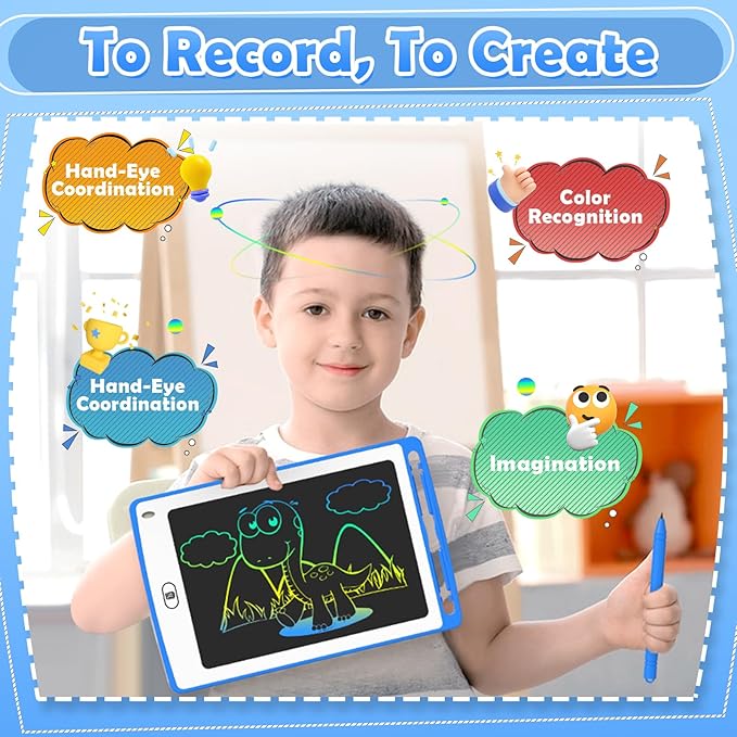 LCD Writing Tablet for Kids, 8.5 Inch Colorful Doodle Board Drawing Tablet, Educational Learning Toys Birthday Gifts for Kids Age 3 4 5 6 7 8 (16 Pack)