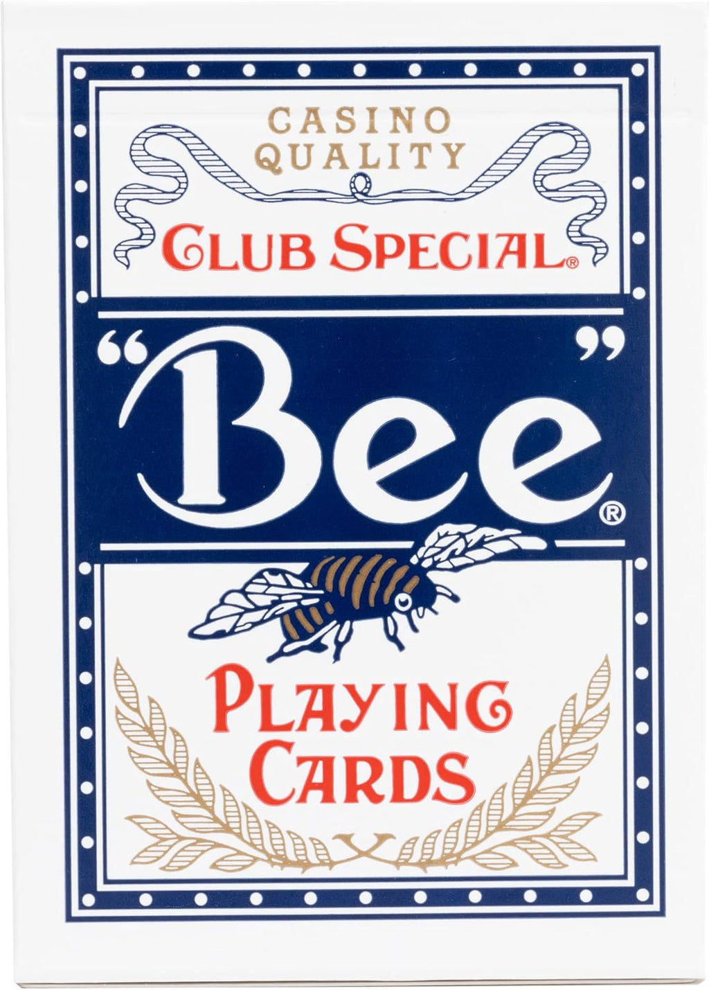 Bee Standard Index – Individual Deck (Poker Size, Red or Blue) – Casino Quality