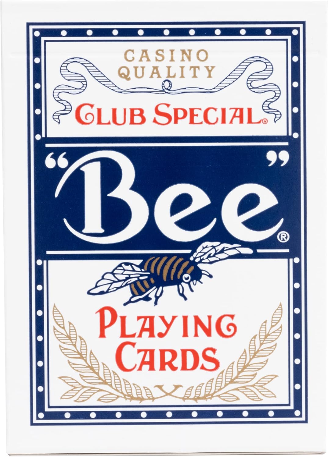 Bee Standard Index – Individual Deck (Poker Size, Red or Blue) – Casino Quality