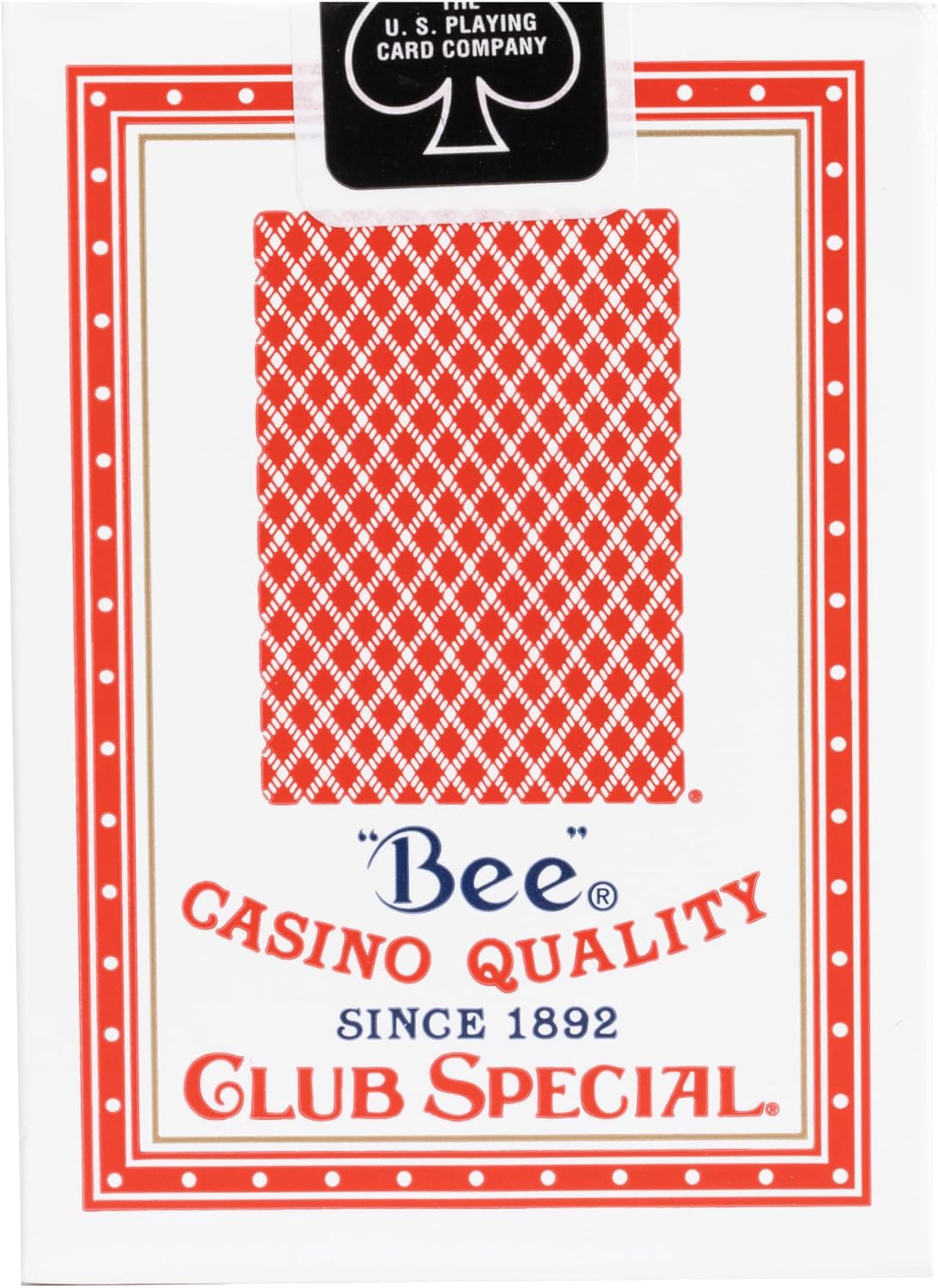 Bee Standard Index – Individual Deck (Poker Size, Red or Blue) – Casino Quality