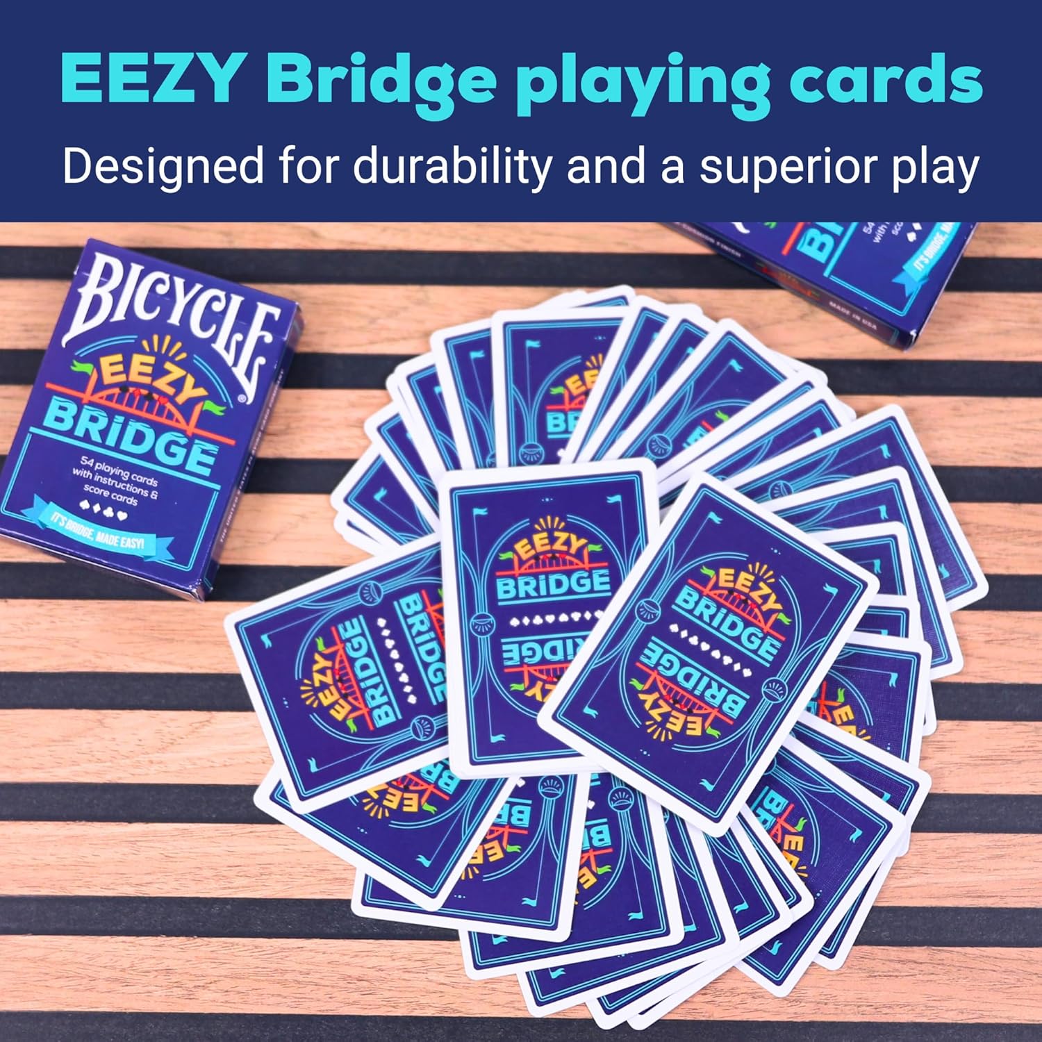 Bicycle EEZY BRIDGE Playing Cards – Simplified Bidding & Play Deck
