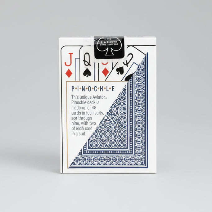 Aviator Pinochle Playing Cards – Red & Blue (Standard Index)