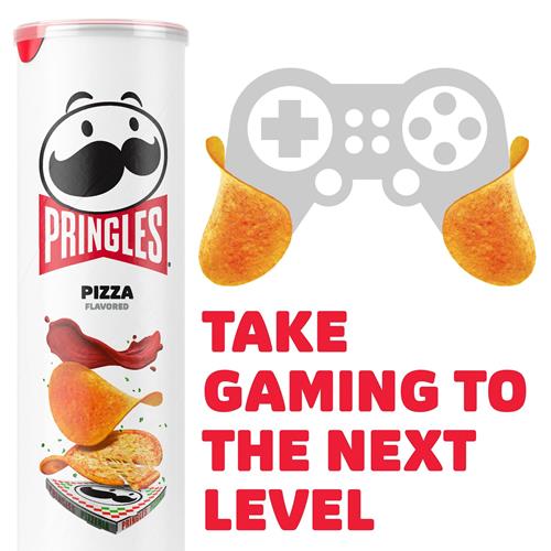 Pringles Potato Crisps Chips, Lunch Snacks, On-The-Go Snacks, Pizza, 5.5Oz Can (1 Can)
