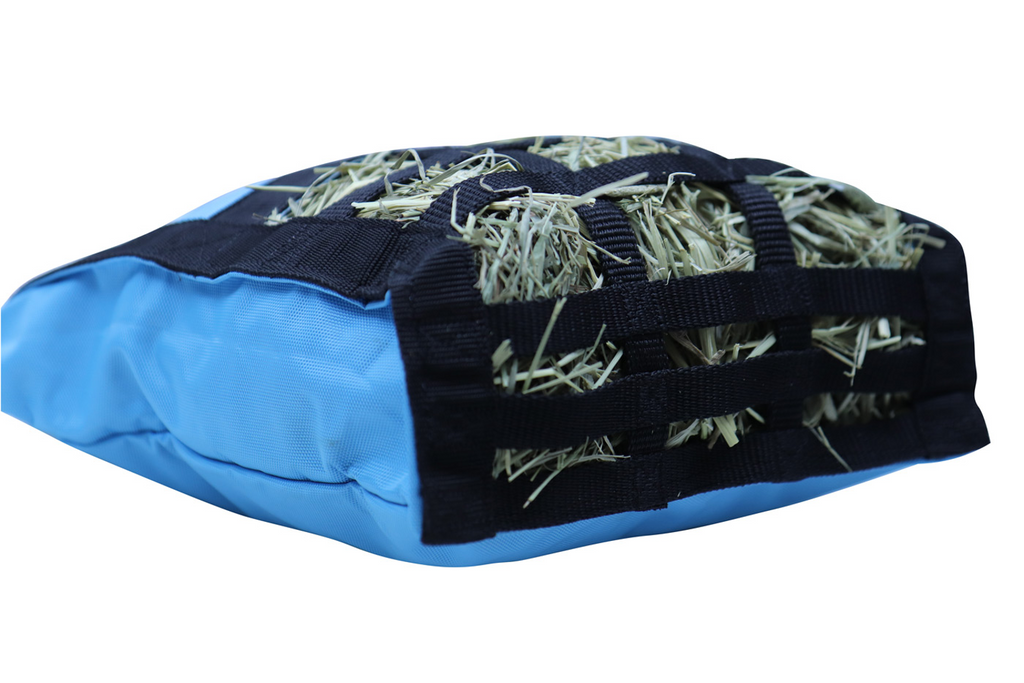 CuteNFuzzy Rabbit & Guinea Pig Hay Bag Feeder with Super Tough Bottom® Design | 25 Feeding Openings | Large 15" x 11" x 3" Hanging Hay Feeder | Less Waste, Cleaner Cage | Made in USA Design