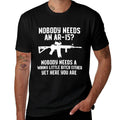 Nobody Needs An AR-15 Funny Pro Gun Red Dot AR  Vintage-inspired T-Shirt