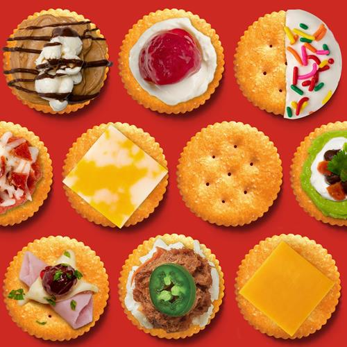 Ritz Fresh Stacks Original Crackers, Party Size, Travel Snacks, 23.7 Oz (16 Multi Snack Packs)