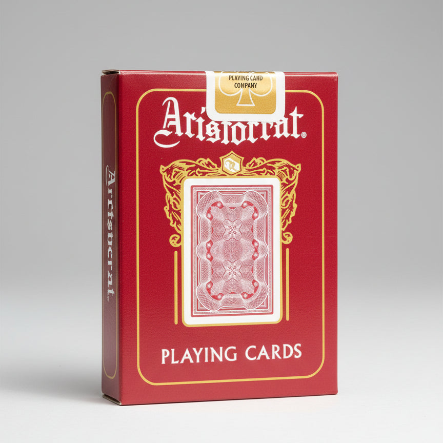 Aristocrat Poker Playing Cards – Standard Index (Red & Blue)