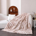 UKELER Camel Large Fluffy Bed Blankets Throws Twin Size, Cozy Shaggy Faux Fur Blanket Soft Plush Thick Throw Blanket for Bed, Couch, Sofa, Office, Camping 60''x80''