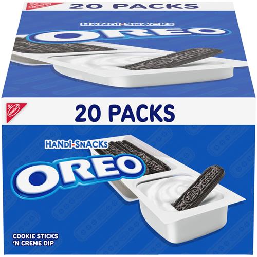 Handi-Snacks Oreo Cookie Sticks N Creme Dip Snack Packs, 20 Snack Packs