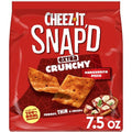 Cheez-It Snapd Cheesy Baked Snacks, Thin Crisps, Lunch Snacks, Extra Crunchy Margherita Pizza, 7.5Oz Bag (1 Bag)
