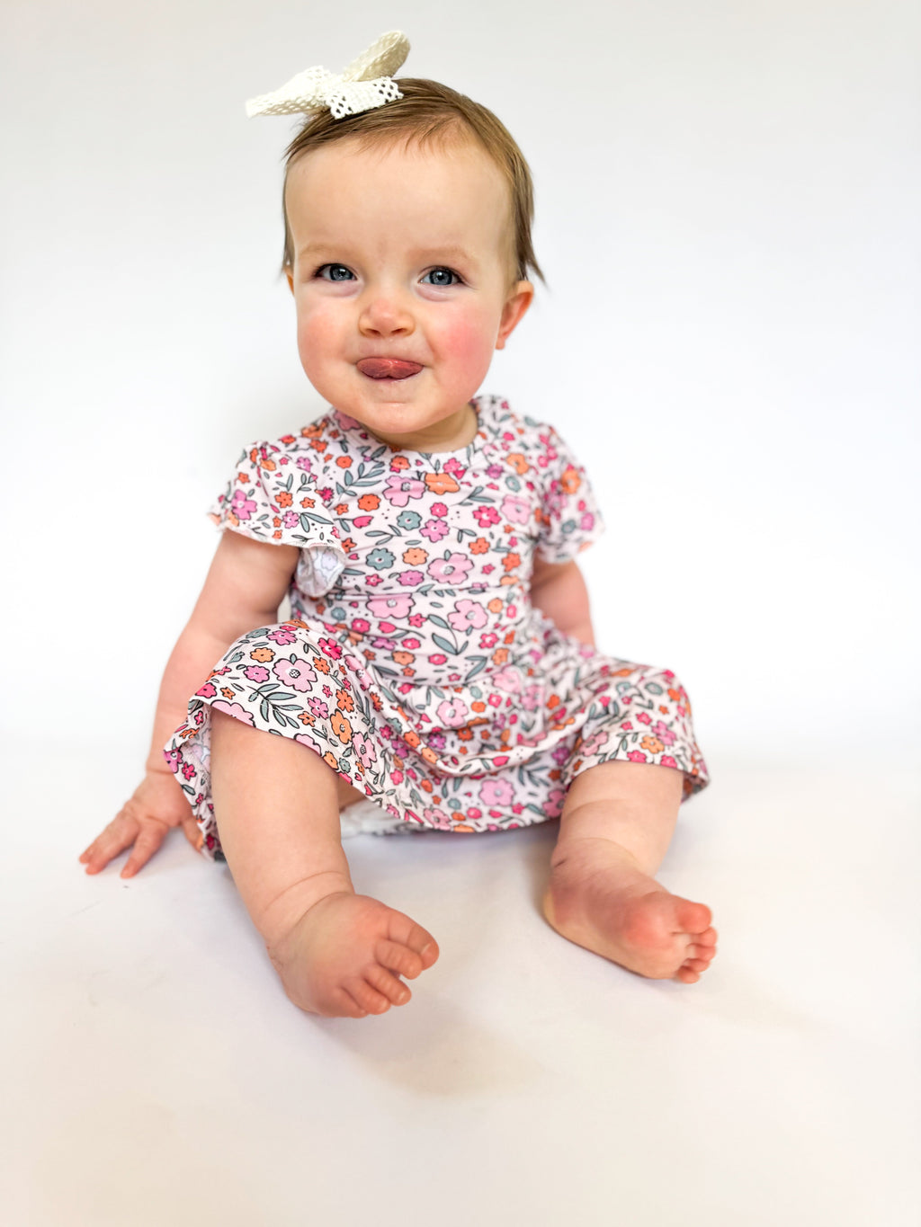 Blossom Bestie: Bodysuit Twirl Dress