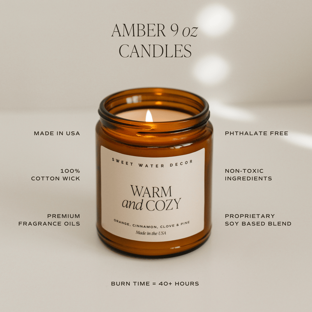 Fraser Fir Soy Candle - Amber Jar - 9 oz