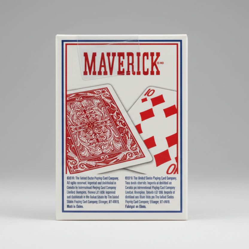 Maverick Pinochle Playing Cards – Standard Index – Red or Blue Deck