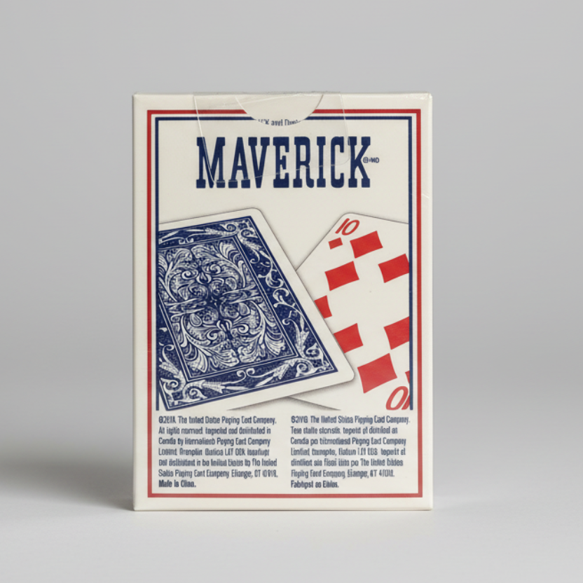 Maverick Pinochle Playing Cards – Standard Index – Red or Blue Deck