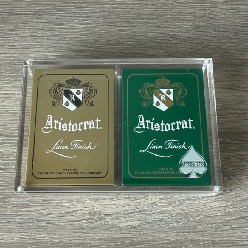 Aristocrat 727 Currency Green 110th Anniversary Playing Cards