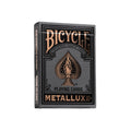 Bicycle Black and Rose Gold Metalluxe Playing Cards – Premium Foil Edition