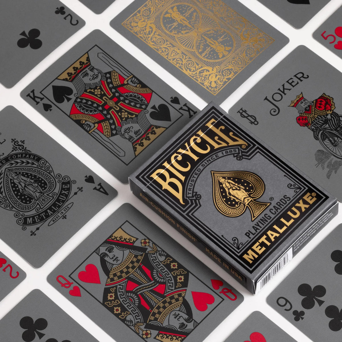 Bicycle Black and Gold Metalluxe Playing Cards – Premium Foil Edition