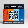Bicycle Games Made Fun (4 pack — Hearts, Spades, Euchre, Solitaire)