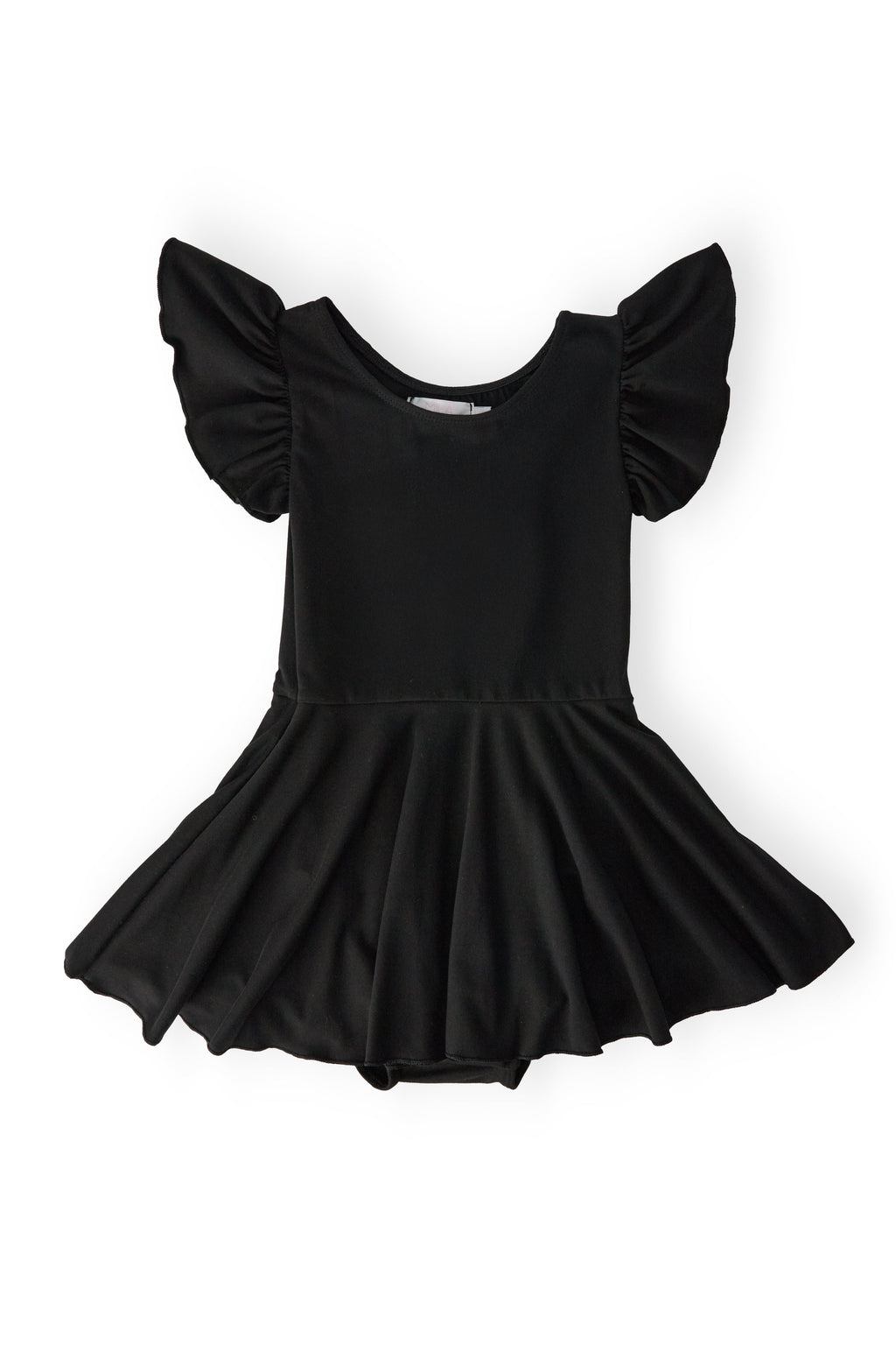 Black S/S Twirl Leotard