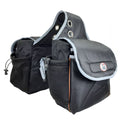 Tahoe Padded Triple Layer 1200D Nylon Saddle Bags For Trail Riding 1 Year Warranty With 2 Pockets For Water Bottles