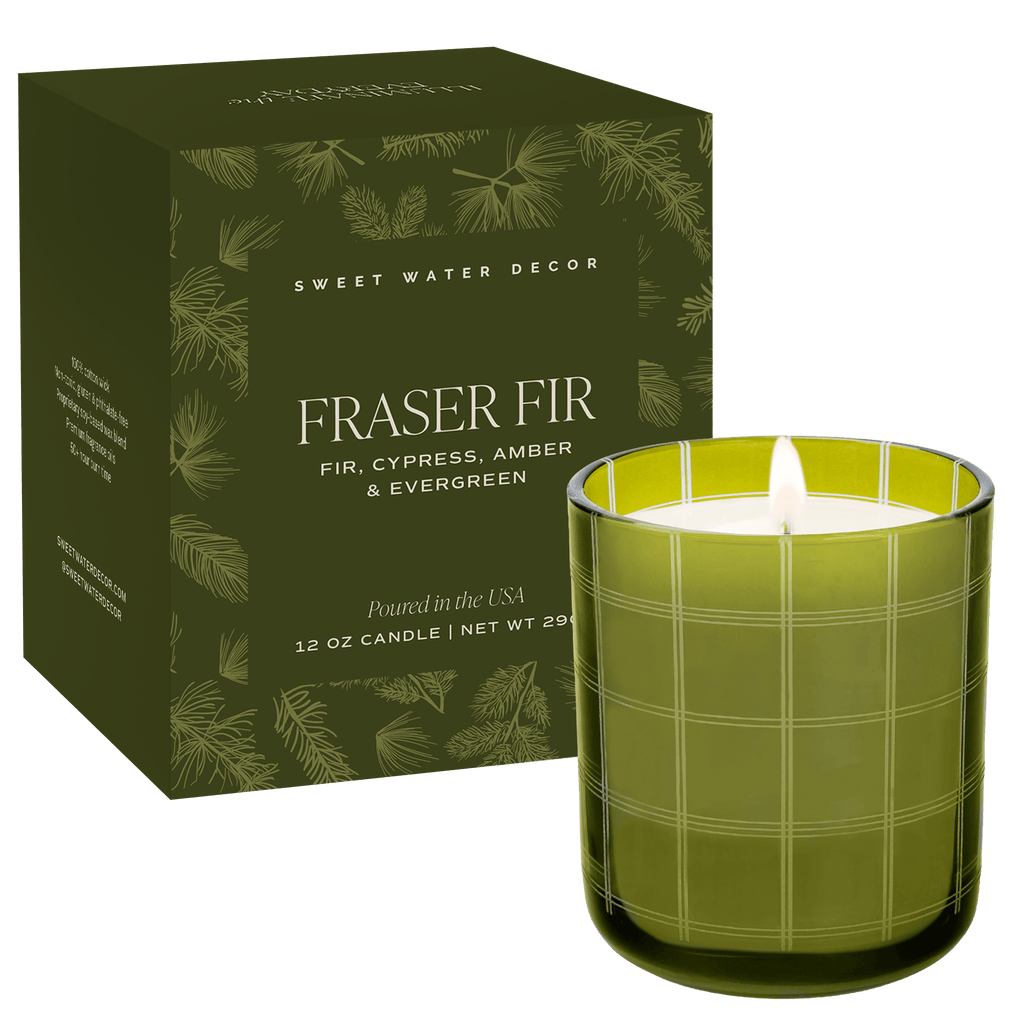 Fraser Fir Soy Candle - Boxed Tinted Glass Jar - 12 oz