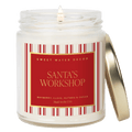 Santa's Workshop Soy Candle - 9 oz Clear Jar (Merry and Bright)