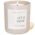 Let It Snow Soy Candle - Tan Matte Jar - 15 oz