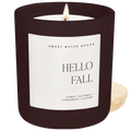 Hello Fall Soy Candle - Brown Matte Jar - 15 oz