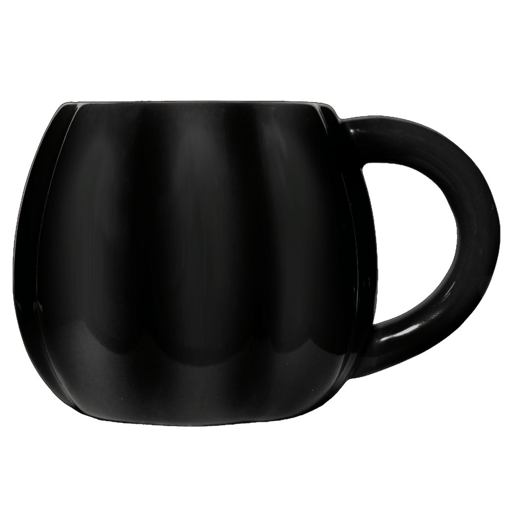 Black Pumpkin 19 oz Figural Coffee Mug