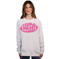 Tackle Breast Cancer - Snow - Crew Long Sleeve Pullover - Simply Southern Collection