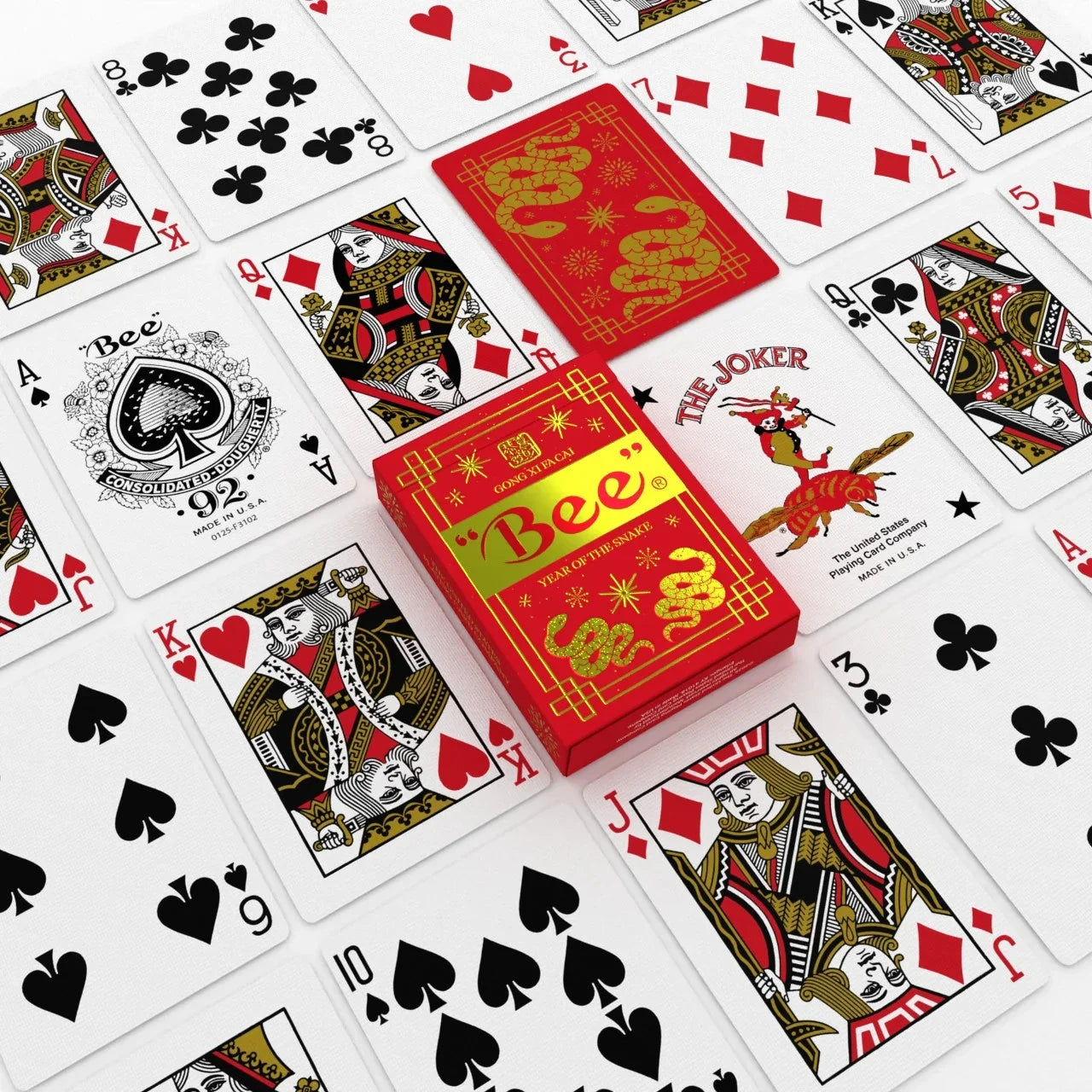 Bee Year of the Snake Playing Cards