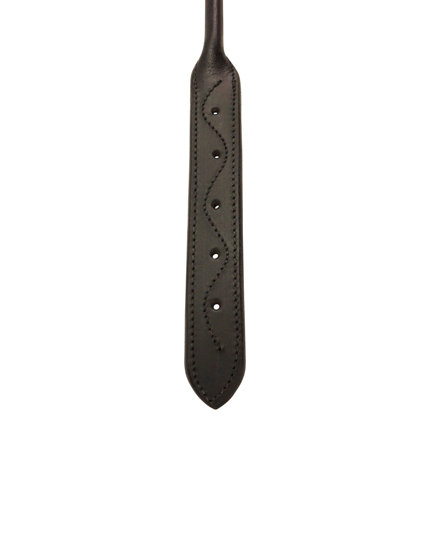 CuteNfuzzy Round Rolled Fancy Leather Dog Collar with Stainless Steel Rolled Buckle for Comfort